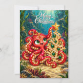 Carte de Noël – L'arbre de corail enchanté d'Eva (Devant)