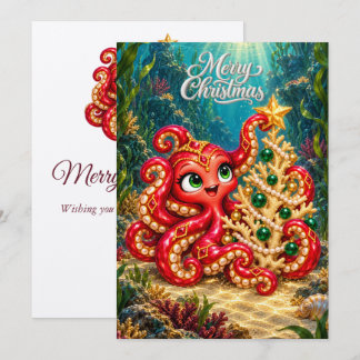 Carte de Noël – L'arbre de corail enchanté d'Eva