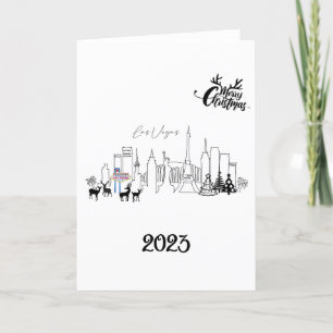 Carte de Noël Las Vegas