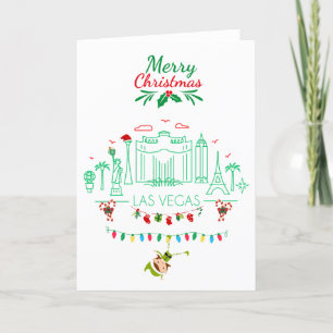 Carte de Noël Las Vegas