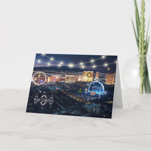 Carte de Noël Las Vegas (Devant)