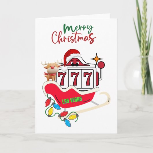 Carte de Noël Las Vegas (Devant)