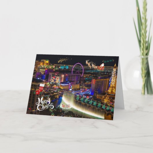 Carte de Noël Las Vegas (Devant)