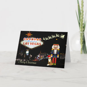 Carte de Noël Las Vegas avec Nutcracker