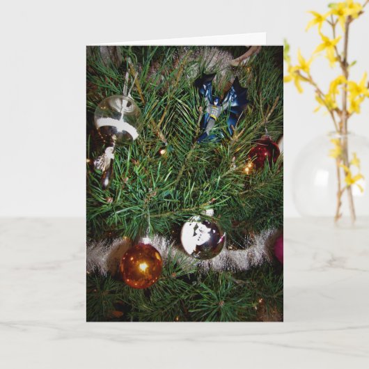 Carte de Noël "Le Chevalier de Noël" (Fleur jaune)