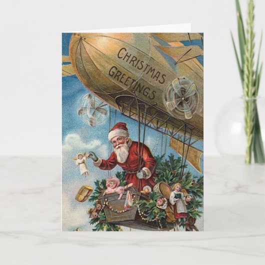 Carte de Noël "Le Père Noël dans un vide" (Devant)