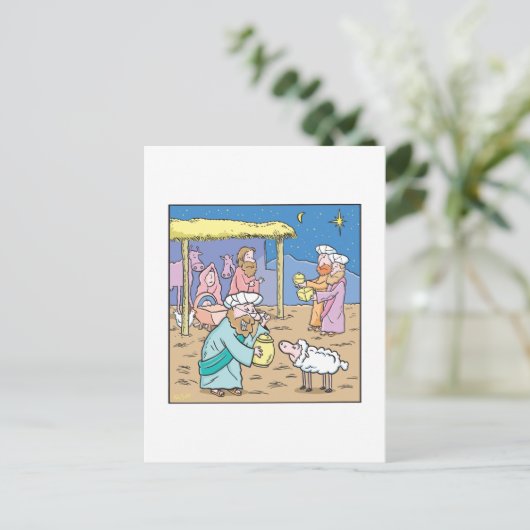 Carte de Noël Les Trois Rois Sages (Debout devant)