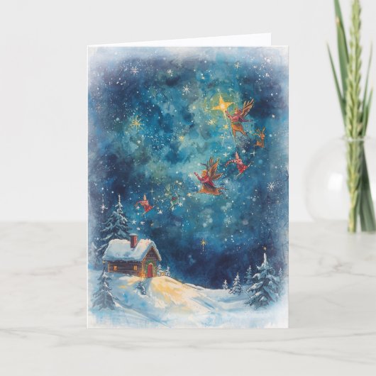 Carte de Noël - Les voeux se réalisent (Devant)
