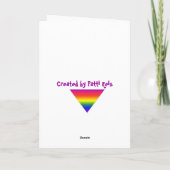 Carte de Noël lesbienne (Dos)