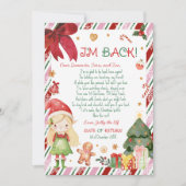 Carte de Noël Lettre de Lutin (Devant)