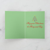 Carte de Noël LGBT+ Pride Arbre de Noël (Intérieur)