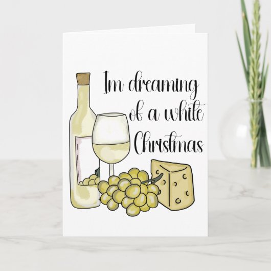 Carte de Noël liée au vin (Devant)