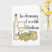 Carte de Noël liée au vin (Fleur jaune)