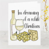 Carte de Noël liée au vin (Fleur jaune)