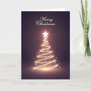 Carte de Noël Light Tree