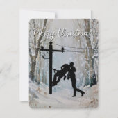 Carte de Noël Lineman (Devant)