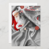 Carte de Noël Liste de regroupement (Devant / Derrière)