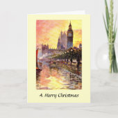 Carte de Noël - Londres, Westminster (Devant)