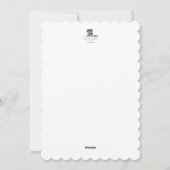 Carte de Noël Long Cheveux Dachsund (Dos)