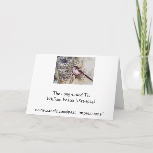 Carte de Noël longue queue en saucisse (Dos)