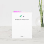 Carte de Noël : Lumière Du Bébé Jésus (Dos)