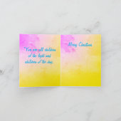 Carte de Noël : Lumière Du Bébé Jésus (Intérieur)