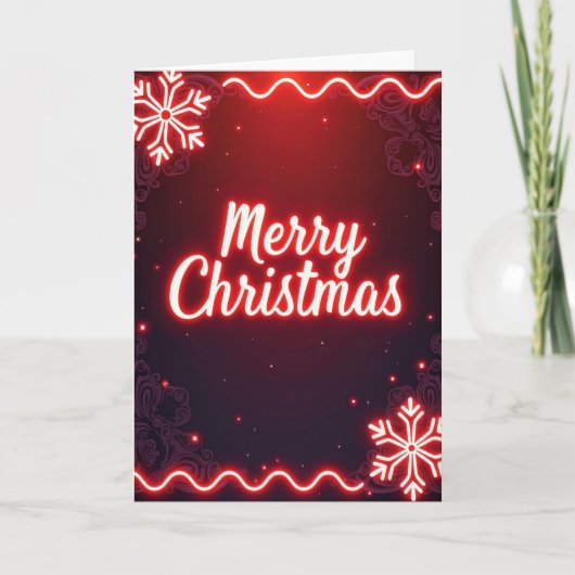 Carte de Noël Lumineuse (Devant)