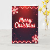 Carte de Noël Lumineuse (Fleur jaune)