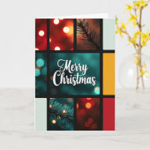 Carte de Noël Lumineuse (Fleur jaune)