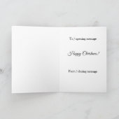 Carte de Noël - Lutin et sécurité (Intérieur)