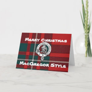 Carte de Noël MacGregor Tartan