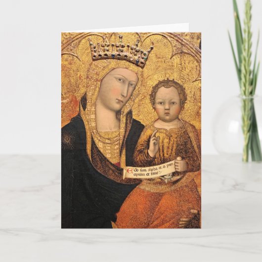 Carte de Noël Madonna & Child III (Devant)