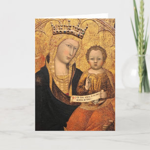 Carte de Noël Madonna & Child III