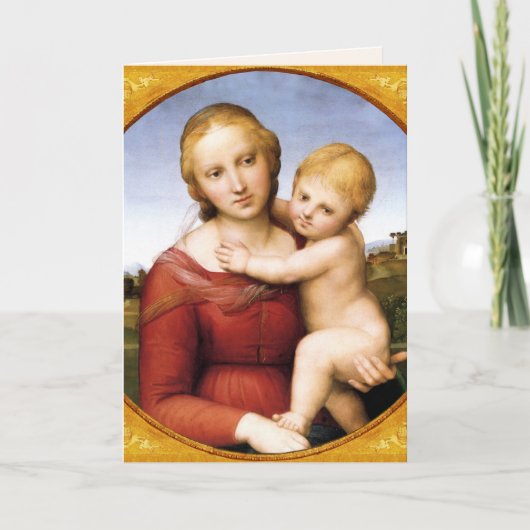 Carte de Noël Madonna Cowper (Devant)