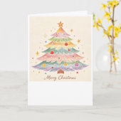 Carte de Noël magique (Fleur jaune)