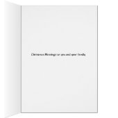 Carte de Noël magique avec Ange Religieux (Intérieur (Droit))