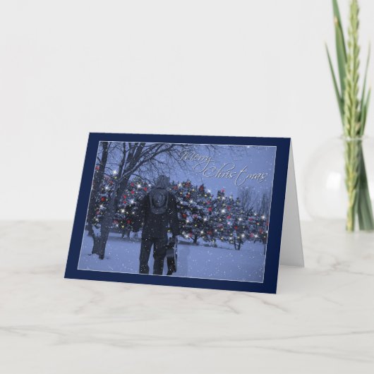 Carte de Noël magique de guitare (Devant)