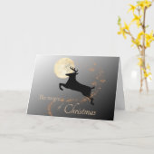 Carte de Noël magique Reindeer (Fleur jaune)