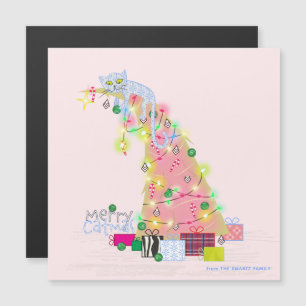 Carte de Noël magnétique arbre de Catmas