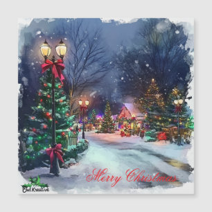 Carte de Noël magnétique Winter Wonderland
