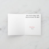 Carte de Noël Mailman et Santa Claus (Intérieur)