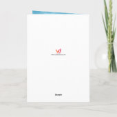 Carte de Noël Maison et Arbre Pour Frère et Famill (Dos)