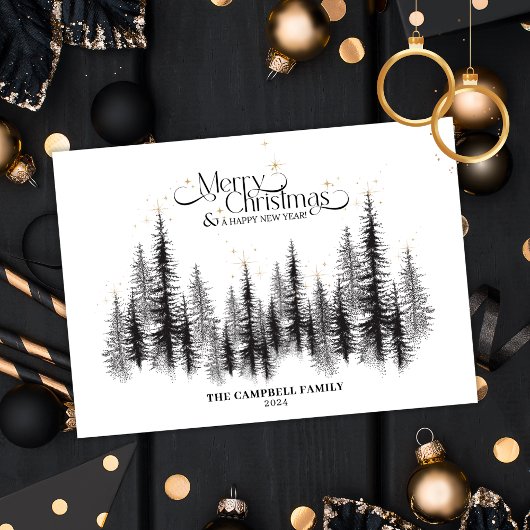 Carte de Noël Majestic Trees
