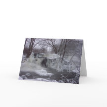 Carte de Noël Majestic Waterfall