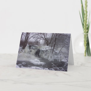 Carte de Noël Majestic Waterfall