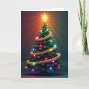Carte de Noël Majestueux Arbre