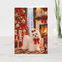 Carte de Noël maltaise avec cheminée