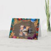 Carte de Noël Mandarin Duck (Devant)