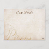 Carte de Noël Marie Antoinette Oiseaux Roses Rouge (Dos)