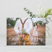 Carte de Noël Marié et Joyeux (Debout devant)